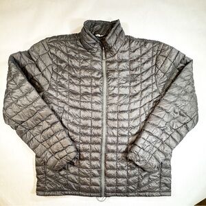 The North Face Quilted Insulated Jacket Men’s XL Gray Full Zip Lightweight